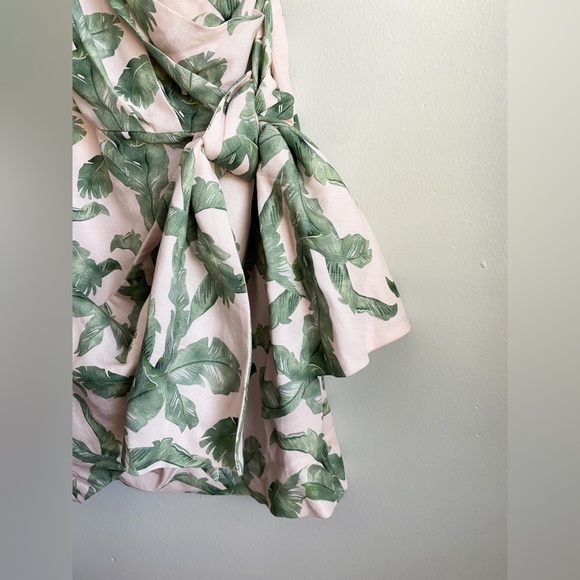 Significant Other Linen One Shoulder Safari Dress Tropical Wedding Resort Sz 10 - Picture 12 of 13